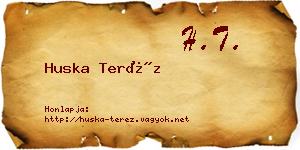 Huska Teréz névjegykártya